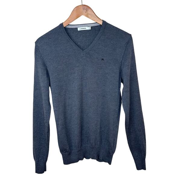 J. Lindeberg Lymann True Merino Gray Melange Sweater Mens Size S - Picture 3 of 12